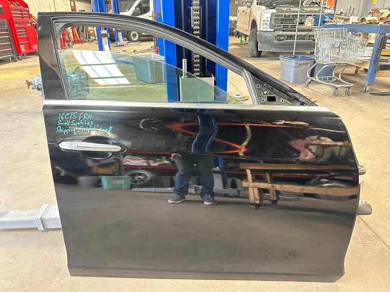 14-19 Cadillac CTS FRONT RIGHT DOOR SHELL COMPLETE Black OEM