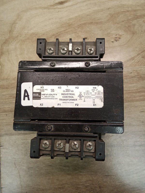 EGS Hevi-Duty E205 Class 105 Industrial Control Transformer