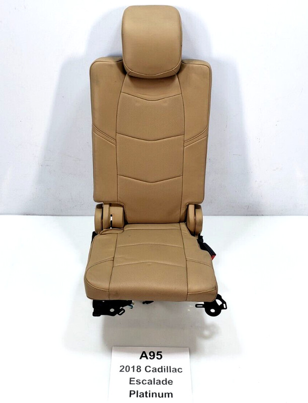✅ 17-20 OEM Cadillac Escalade Rear Right Passenger 3rd Row Seat Leather Beige