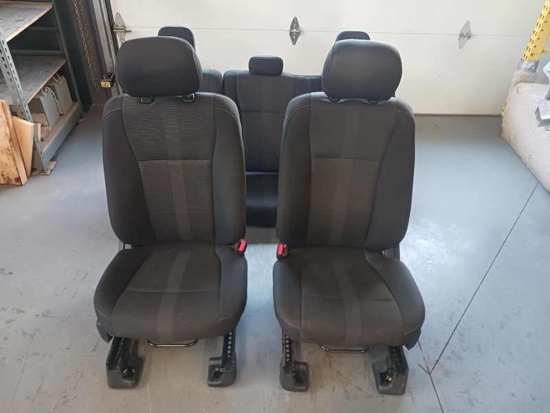 17 FORD F150 Extended Cab manual cloth 2 row seat set OEM