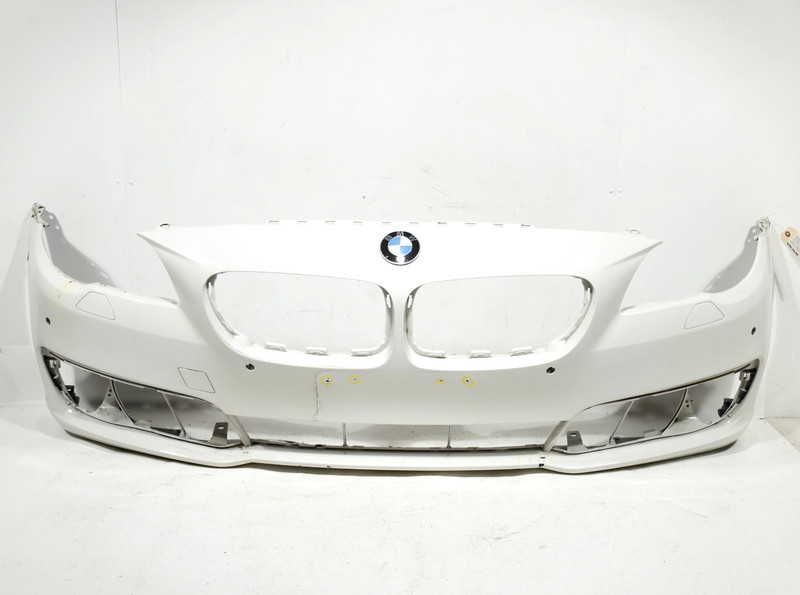 2014 - 2016 BMW F10 5 Series Front Bumper Cover Panel Trim Alpine White 300 OEM