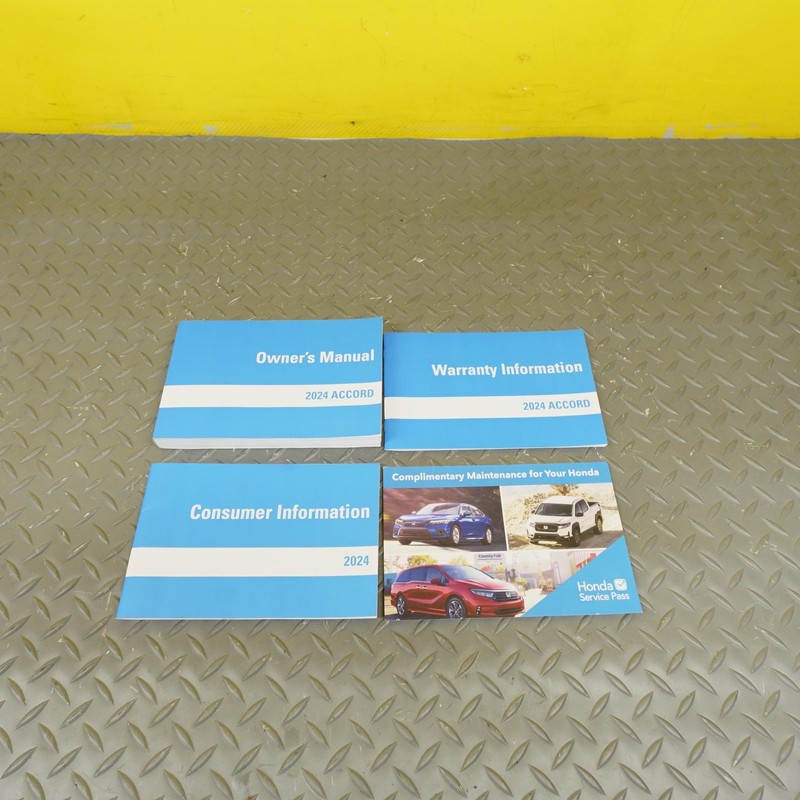 2024 HONDA ACCORD OWNERS OPERATORS MANUAL USER GUIDE OEM