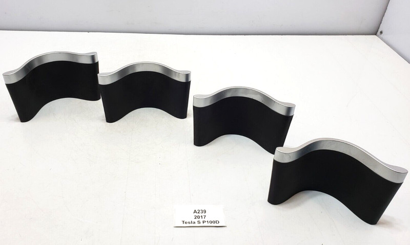 ✅ 16-20 OEM Tesla Model S Front Center Console Cup Holder Divider Insert SET
