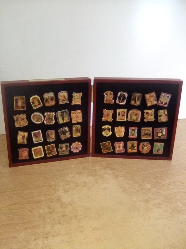 Willabee & Ward 40 Piece Shirley Temple Pin Collection With Wood Case