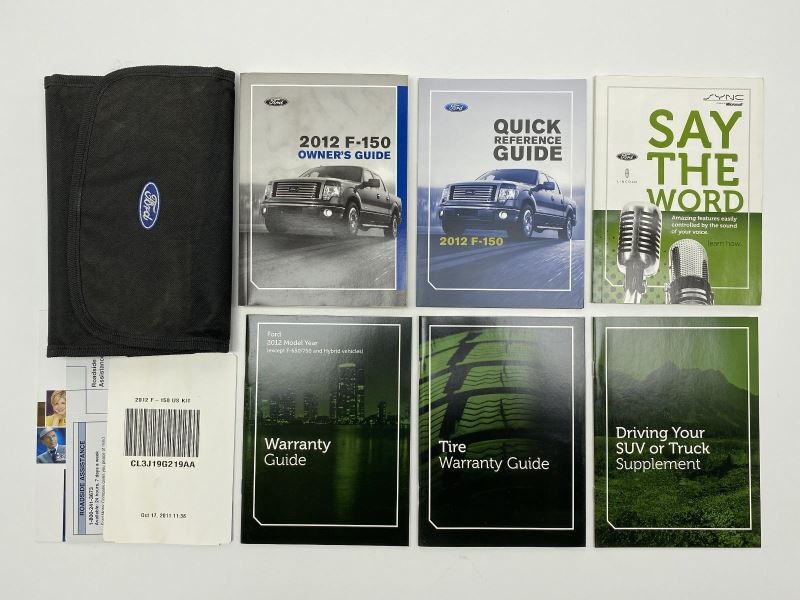 Owners Manual 2012 Ford F150 82034