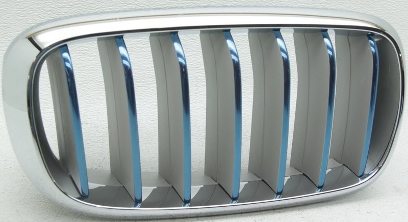 OEM BMW X5 Hybrid Right Hand Upper Grille 51-13-7-470-4AI01 Blue Edge