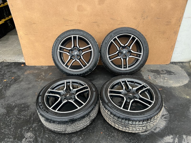 FORD MUSTANG GT 2015-2023 OEM FRONT REAR LEFT RIGHT RIMS WHEELS TIRES 18"X8" SET
