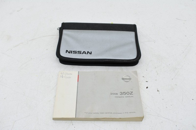 2008 Nissan 350Z Coupe Factory Owners Manual Literature With Case OEM KW73