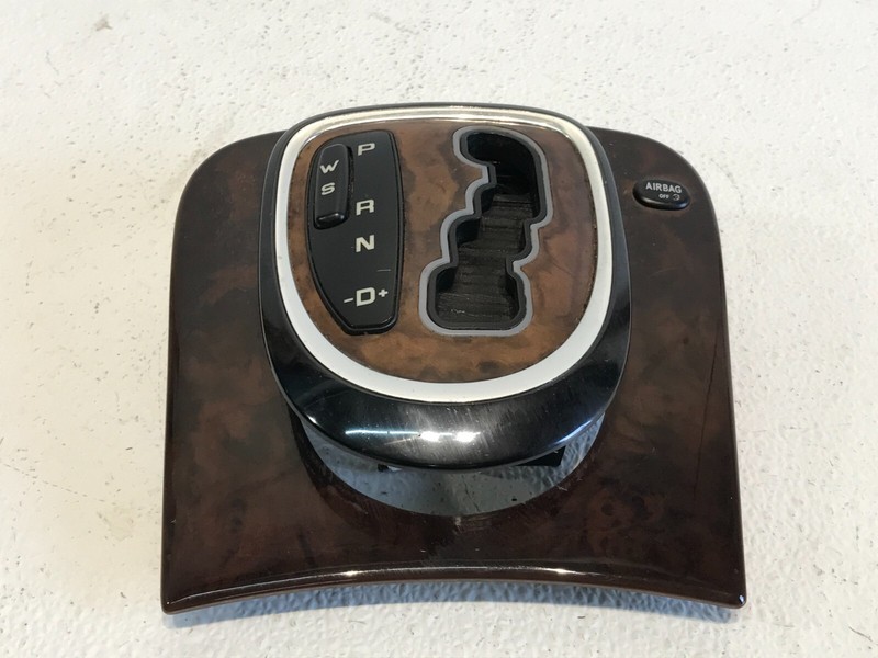 00-06 Mercedes W220 S500 S600 Gear Shifter Bezel Trim Indicator Wood OEM