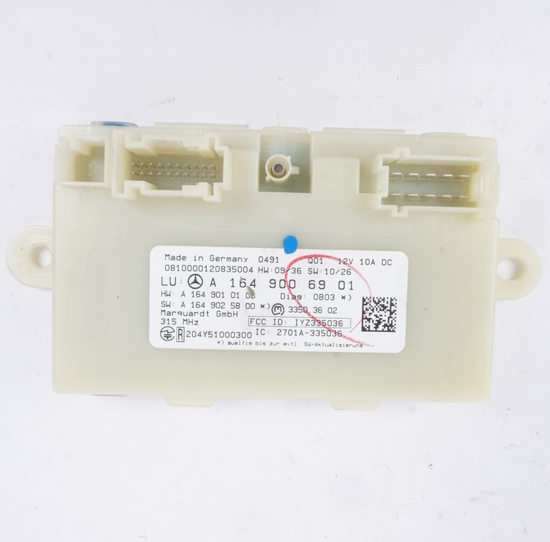 10 12 MERCEDES X164 GL450 ML350 KEYLESS IGNITION CONTROL MODULE A1649006901 OEM