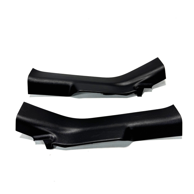 2014-2024 INFINITI Q50 / BLACK REAR LEFT & RIGHT DOOR SILL SCUFF PLATE SET OEM