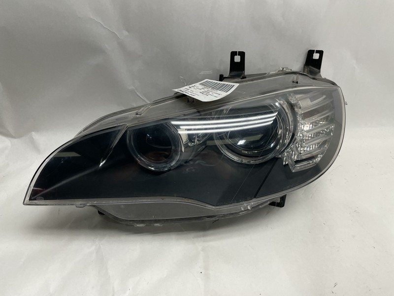 2008-2014 BMW X6 X6M LH DRIVER SIDE HEADLIGHT XENON COMPLETE BROKEN LOWER TAB