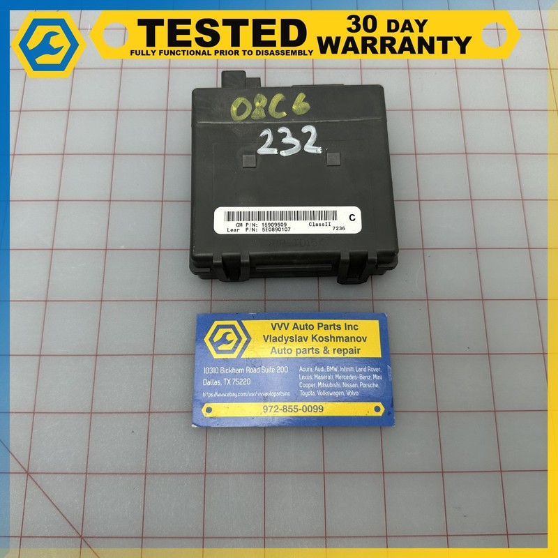 08-13 Chevy Corvette C6 CONTROL MODULE OEM 15909509