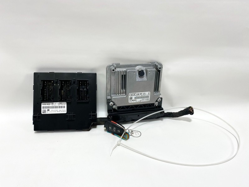 16-18 AUDI Q3 2.0L ENGINE CONTROL MODULE UNIT ECM ECU W/ CCM MODULE & KEY OEM