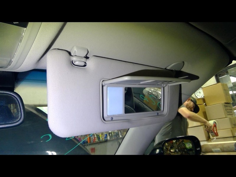 Passenger Sun Visor Illuminated Convertible Fits 10-15 LEXUS IS250 1676251
