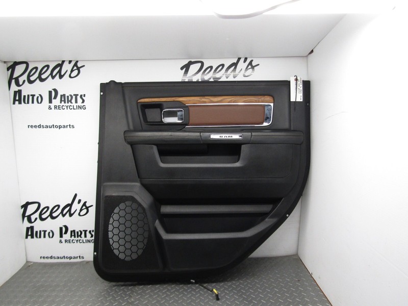 Rear RH Passenger Door Trim Panel Black Fits 2013 - 2021 DODGE RAM 1500 Laramie
