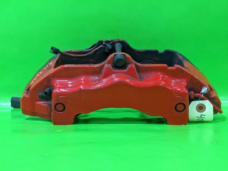 04-10 CAYENNE PASSENGER RIGHT FRONT RED BRAKE CALIPER 14.49 BREMBO 4096-112