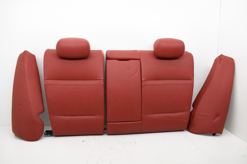 2008 BMW E92 Coupe Rear Upper Folding Seat w Side Bolsters Coral Red DAMAGE KW24