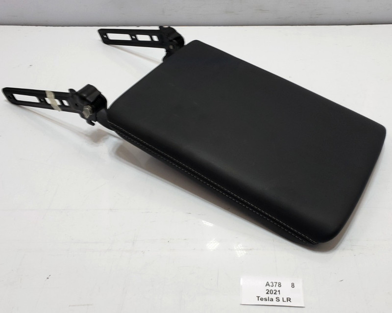 ✅ 2021-2025 OEM Tesla Model S Center Console Armrest Leather Cover Black