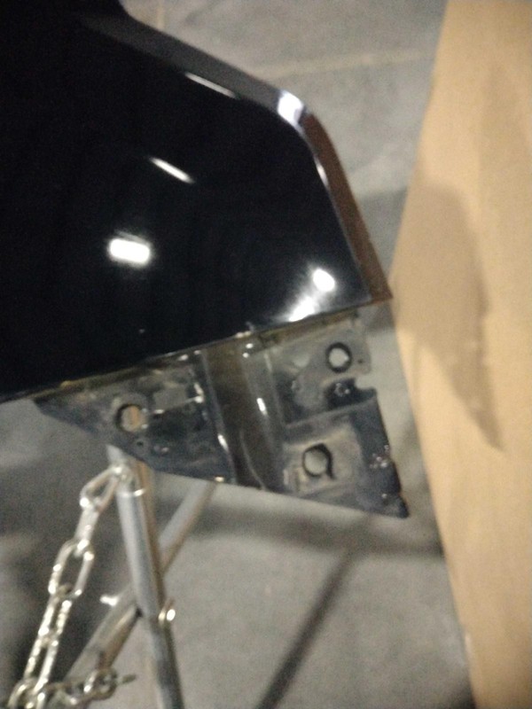 2017 Ford F150 Pickup Right Fender Black Used Folded Cracked 335563