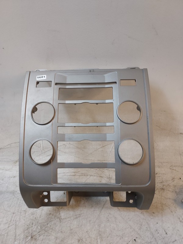 08-12 Ford Escape Silver Center Dash Radio Climate Control Trim Bezel Frame OEM