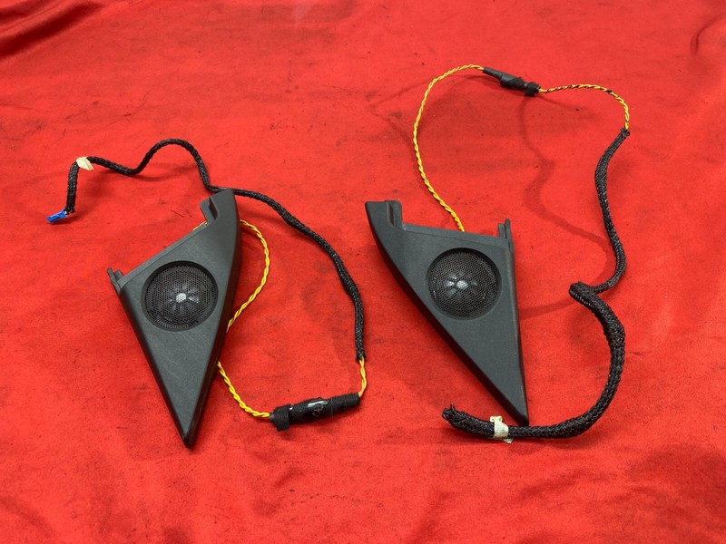 04-10 BMW E63 E64 6 Series Front Left & Right Door Panel Speaker Tweeter Set OEM