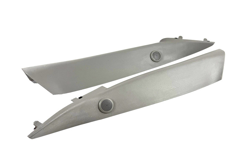 ✅03-06 SILVERADO SIERRA TAHOE A PILLAR BOSE TWEETER COVER TRIM SET *LT GRAY/ 922
