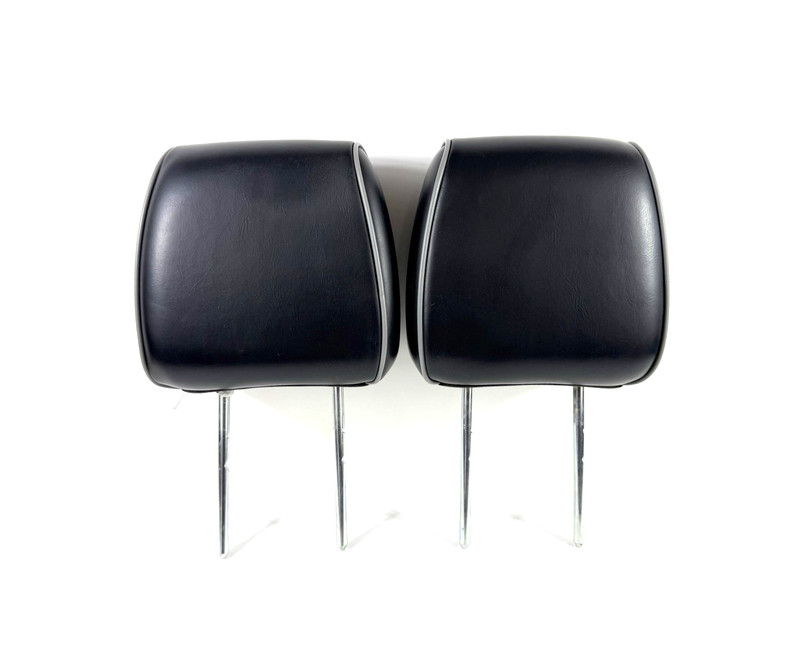 2006-2008 Lincoln Mark LT Front Headrests Set Black Leather Pair OEM