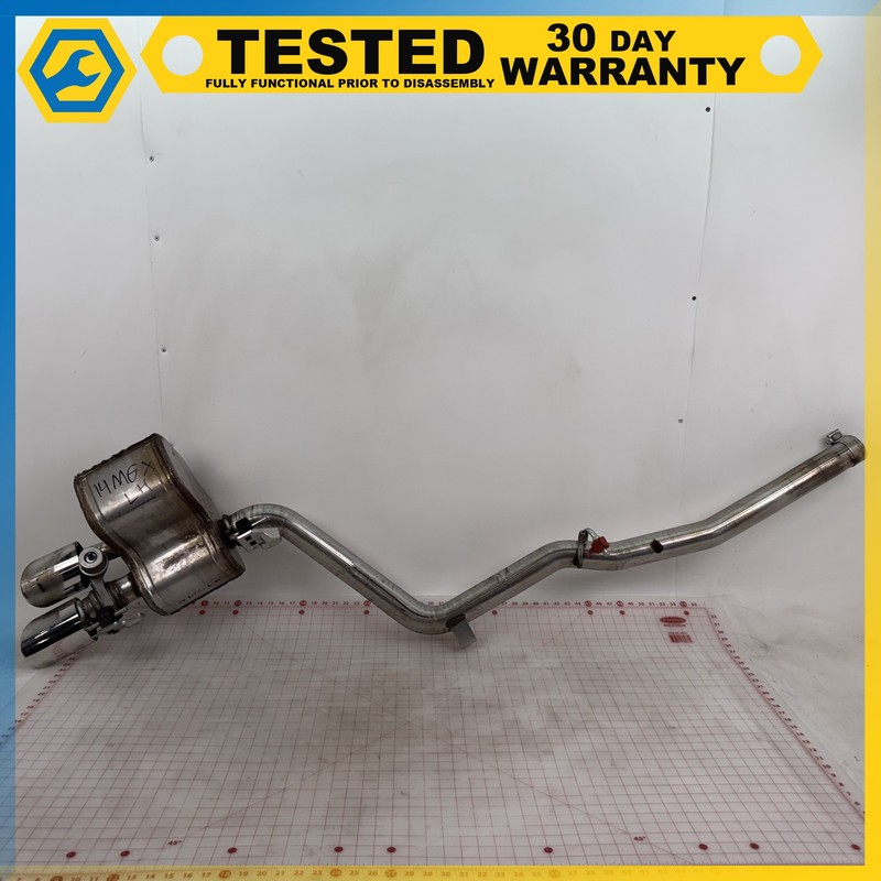 14-17 MASERATI GHIBLI 3.0L LEFT DRIVER SIDE MUFFLER EXHAUST W/ PIPE OEM