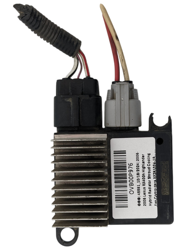 2006-2008 Lexus RX400h Highlander Hybrid Radiator Shroud Cooling Fan Computer