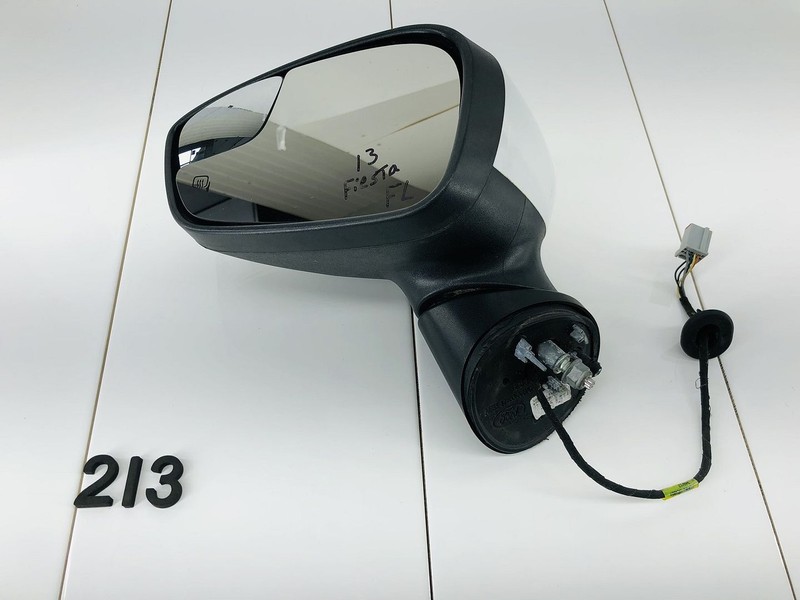 11-19 FORD FIESTA LEFT DRIVER SIDE EXTERIOR REAR VIEW MIRROR OXFORD WHITE OEM