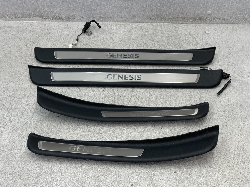18 19 20 Genesis G80 Front Rear Right Left Door Sill Scuff Plate Set 1617 OEM