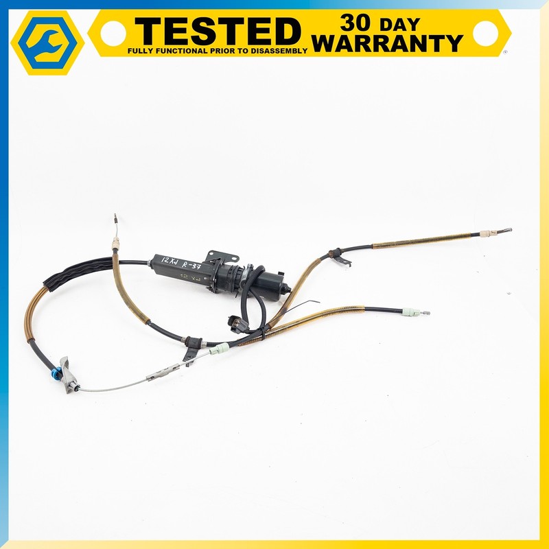 10-19 JAGUAR XJ ELECTRONIK PARKING BRAKE ACTUATOR W/CABLES OEM