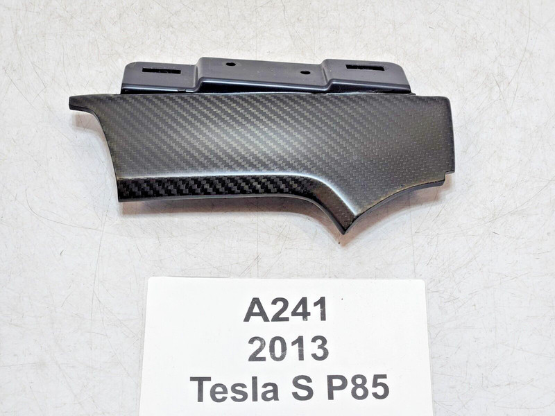 ✅ 2012-2020 OEM Tesla Model S X Front Left Driver Side Dash Trim Carbon Fiber