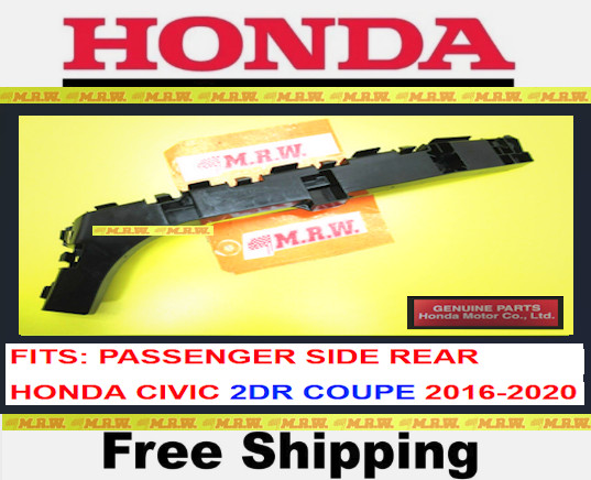 16-20 HONDA CIVIC COUPE 2 for REAR BUMPER BRACKET CLIP COVER Passenger SIDE BACK