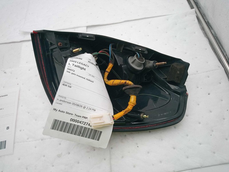 2003 Subaru Legacy Left Tail Light Assembly OEM 137523 4DR SW Used
