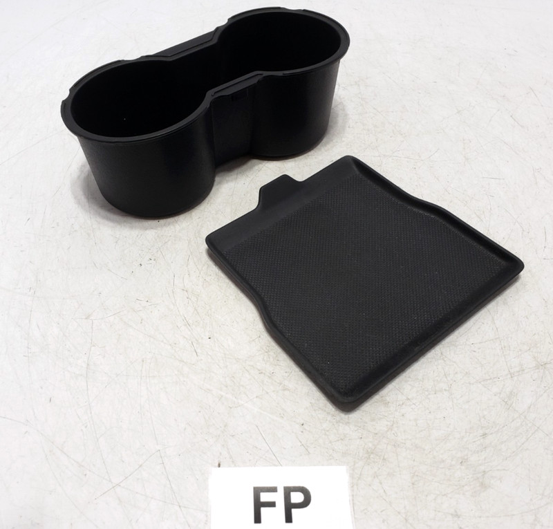 ✅ 2020-2024 OEM Tesla Model Y Center Console Cup Holder Rubber Mat SET