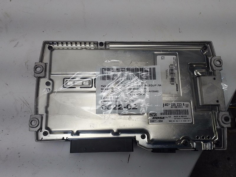 2013-2015 AUDI S7 TRUNK MOUNT AUDIO SYSTEM STEREO AMP AMPLIFIER BOSE OEM