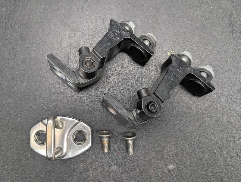 Rear Left Door Hinges & Striker Set 2019 Audi A7 4K8831401A 2020 2021 2022 2023