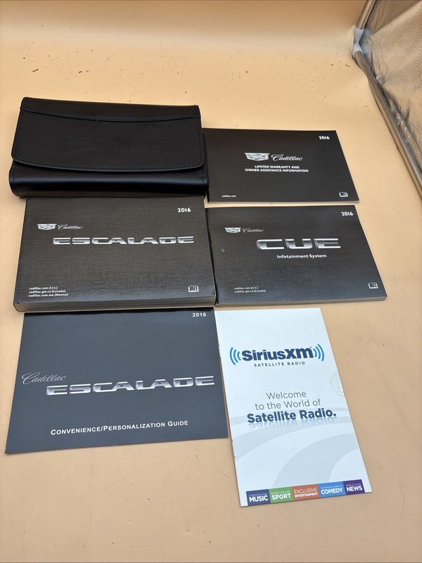 2016 Cadillac Escalade Owners Manual Platinum Standard Premium Collection W/Case