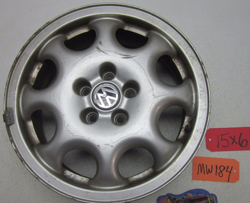 WHEEL 15X6 15 x 6 ALUMINUM RIM 8 SPOKE USED SPARE CENTER CAP for 95-97 PASSAT VW