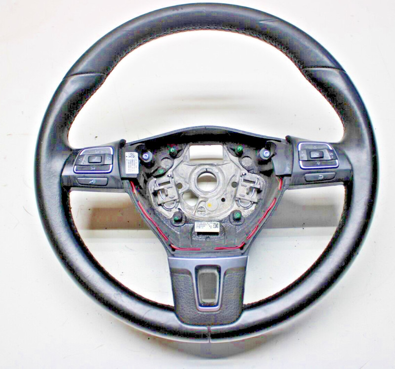 ✅ 09-16 OEM Volkswagen Passat CC Multifunction Steering Wheel Leather Steering