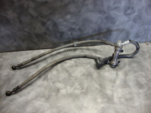 1991 Kawasaki Ninja ZX600C ZX600 ZX 600 Front Brake Fluid Lines Hose Caliper J10