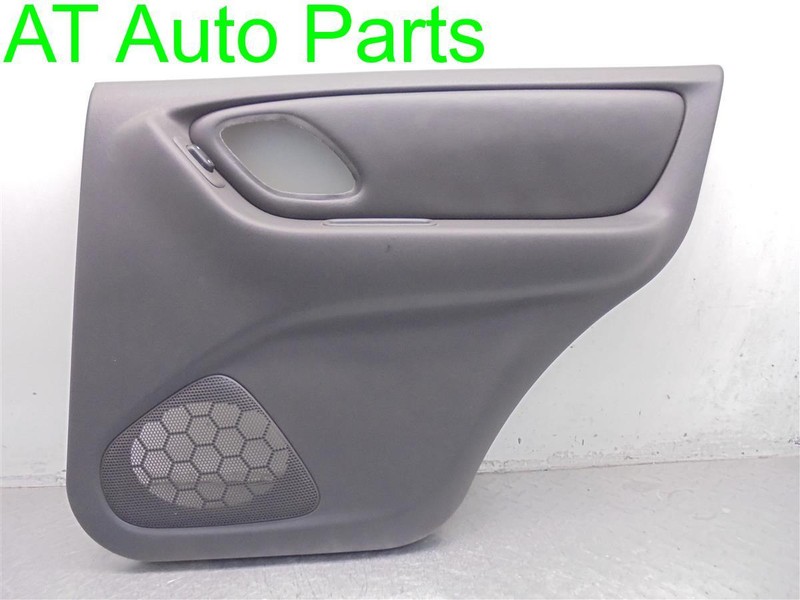 2004 MAZDA TRIBUTE PASSENGER REAR DOOR PANEL INTERIOR LEATHER BLACK OEM 1764143