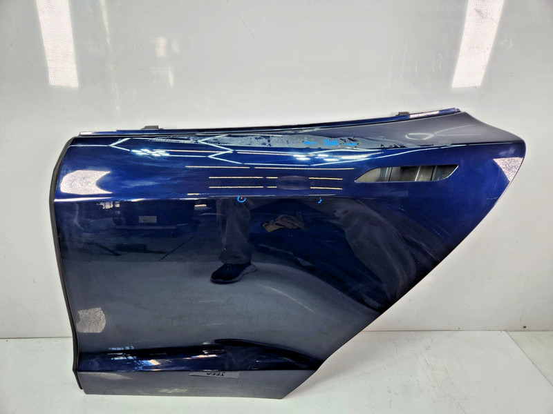 ✅ 12-16 OEM Tesla Model S Rear Left Driver Side Door Shell Panel BluePMMB NOTE*
