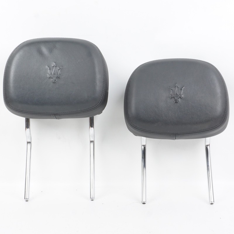 2014 - 2017 MASERATI GHIBLI FRONT LEFT & RIGHT SEAT HEADREST PAIR OEM
