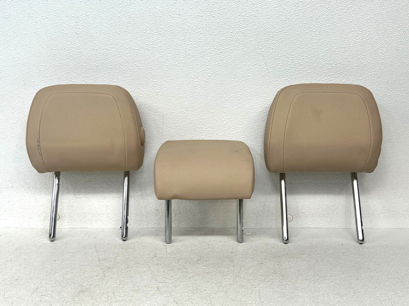 ⭐2017-2020 JAGUAR F-PACE REAR LH RH & CENTER SEAT HEADREST BEIGE OEM LOT2521