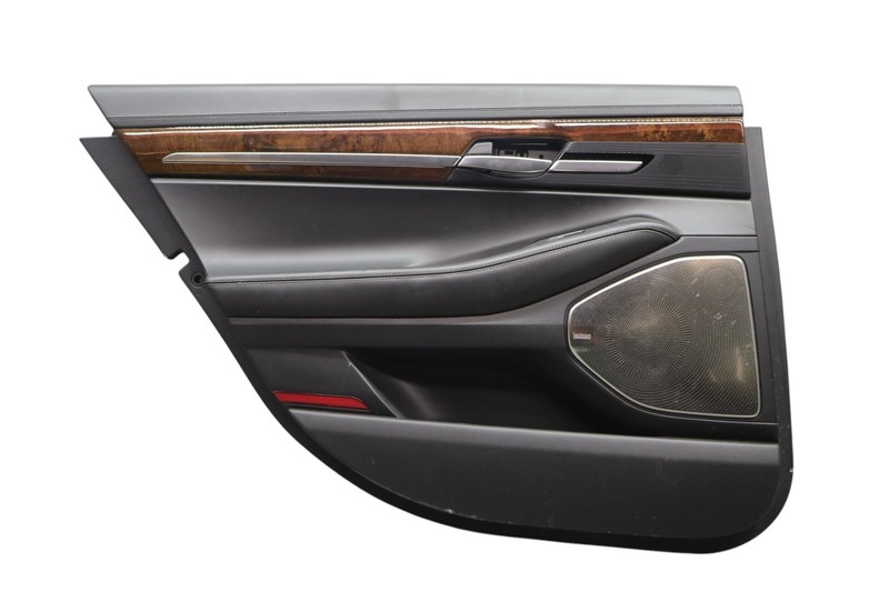 17-19 Genesis G90 Rear Left Driver Side Interior Door Panel Trim Black OEM