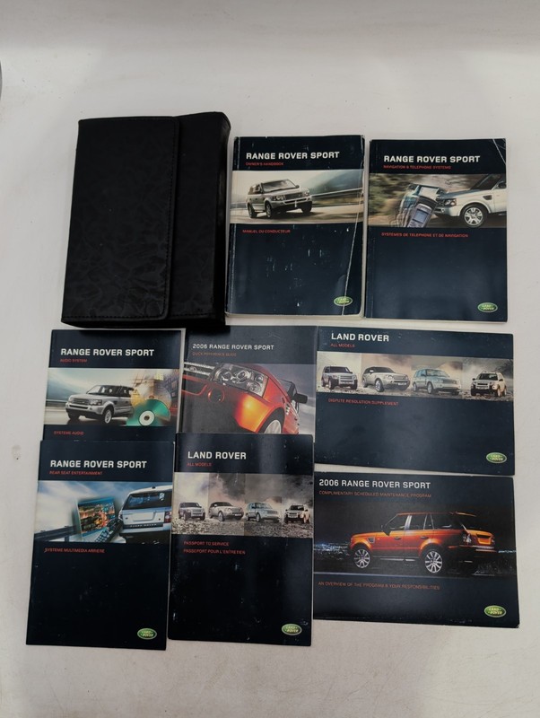2006 LAND ROVER RANGE ROVER SPORTOWNERS MANUAL W/ NAVIGATION HSE SC Wagon 4.4