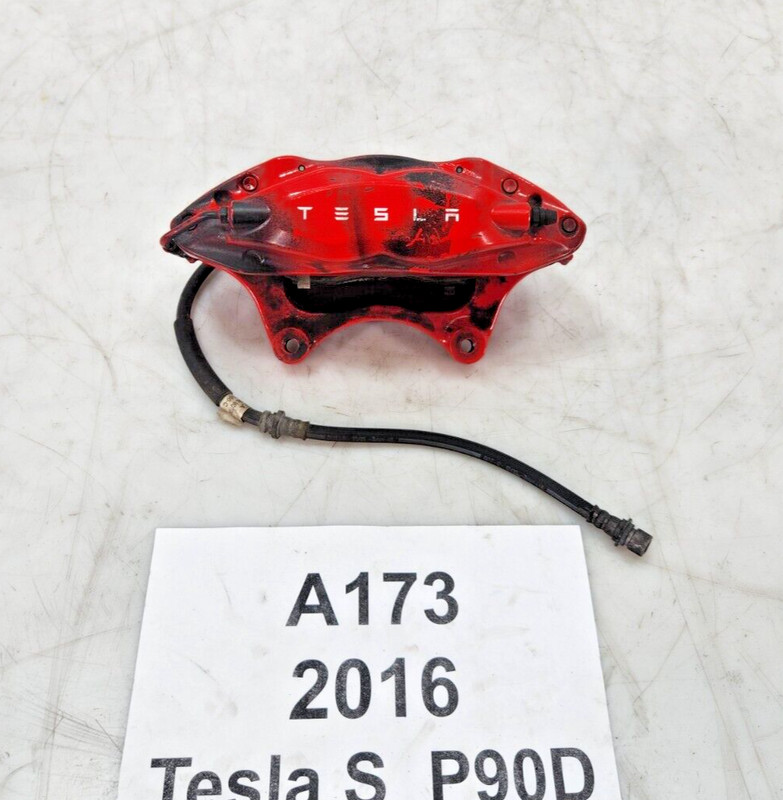 ✅ 2012-2020 OEM Tesla Model S Front Right Passenger Side Brake Caliper Red 32k